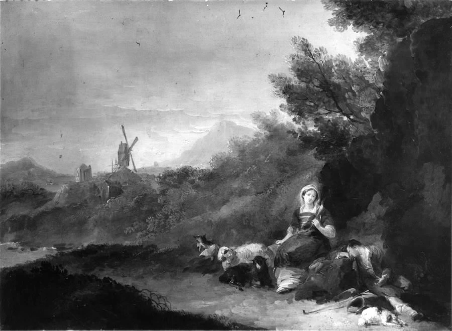Paesaggio con pastori